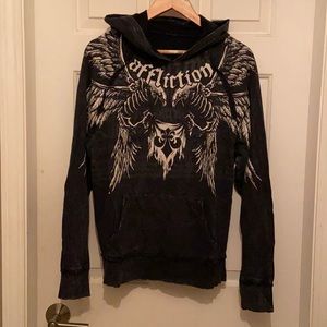 Black Affliction Hoodie size small